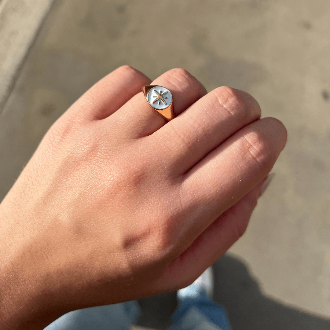 Anillo Estrella Blanca - LE BAU