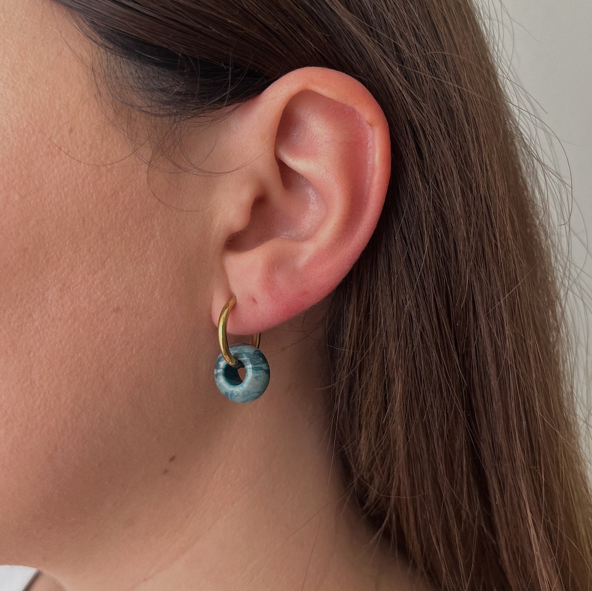 Pendientes Aguamarina - LE BAU